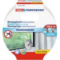 Ruban de montage double face tesa Powerbond 55744 Transparent 19 mm (L) x 5 m (L)