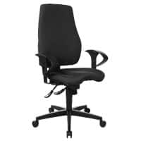 Realspace Ergonomischer Bürostuhl Eiger Synchronmechanismus Stoff Schwarz