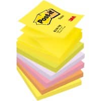 Z-Notes Post-it 76 x 76 mm Couleurs fluo 6 Blocs de 100 Feuilles