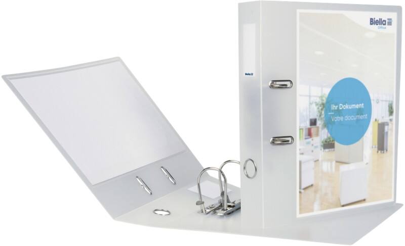 Classeur à anneaux Biella Large Creative A4 70 mm Transparent 2 Anneaux 11941703U Carton, PP (Polypropylène)