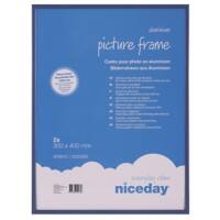 Niceday A3 Bilderrahmen Blau Aluminium 3320982 40 (B) x 30 (H) cm 2 Stück