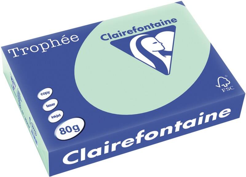 Clairefontaine 1975C Farbiges Kopier-/ Druckerpapier DIN A4 80 g/m² Hellgrün 500 Blatt