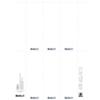 Étiquettes pour classeurs Biella 70 mm Blanc 10 Feuilles de 6 Étiquettes