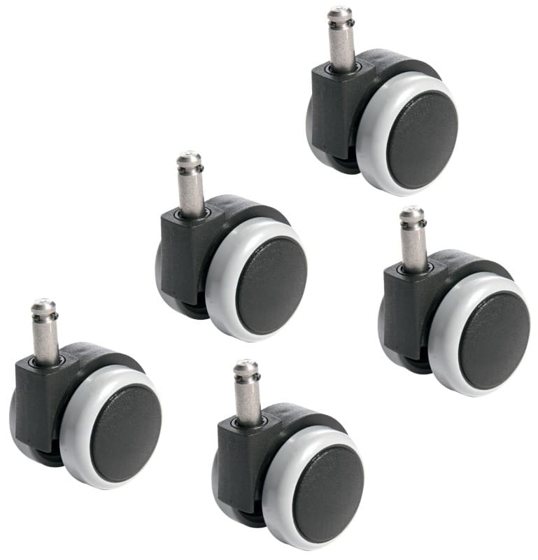 TOPSTAR Bürostuhlrollen 6990-3 für Harte Böden Grau 5 Stück