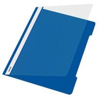 Leitz Standard Plastik-Schnellhefter 4191 A4 PVC 60 Blatt Blau