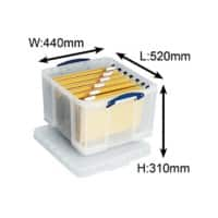 Really Useful Box Boîte de rangement 42CCB 42 l Transparent Plastique 44 x 52 x 31 cm