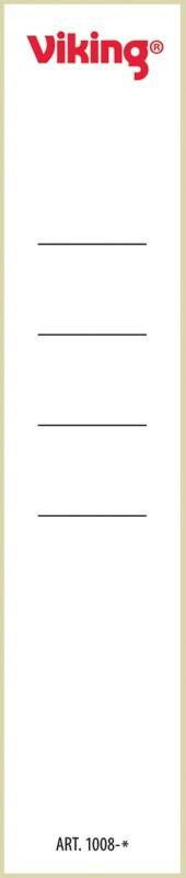 Étiquettes autocollantes pour classeurs Viking A4 39 mm Blanc 10 Unités