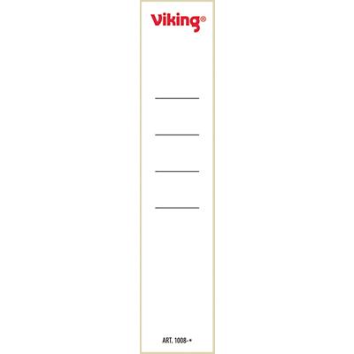 Viking Selbstklebend Rückenschilder A4 39 x 191 mm Weiss 10 Stück