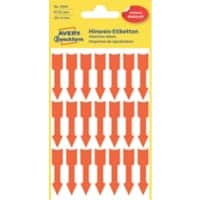 AVERY Zweckform 3008 Markierungspunkte Leuchtendes Orange 39 x 9 mm 3 Blatt à 21 Etiketten