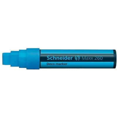 Marqueur craie Schneider Maxx 260 Pointe biseautée 5 à 15 mm Bleu