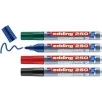 edding 250 Whiteboard Marker Mittel Rundspitze Farbig sortiert 4 Stück