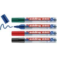 edding 250 Whiteboard-Marker Farbig assortiert Mittel Rundspitze 1,5 - 3 mm 4 Stück