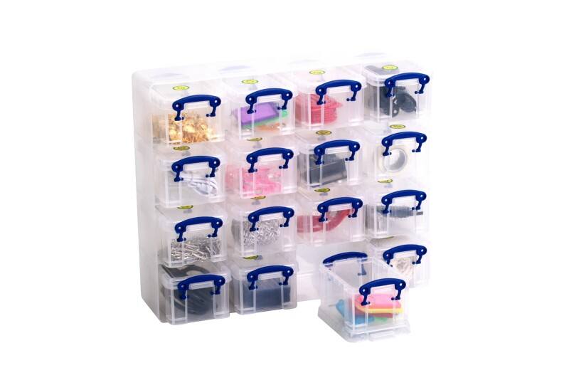 Boîte de rangement Really Useful Box Plastique 0,3 L Transparent 37,5 x 12,5 x 31 cm