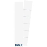 Étiquettes pour dos de classeur Biella Non-adhésives Blanc 2,7 x 14,5 cm 25 unités