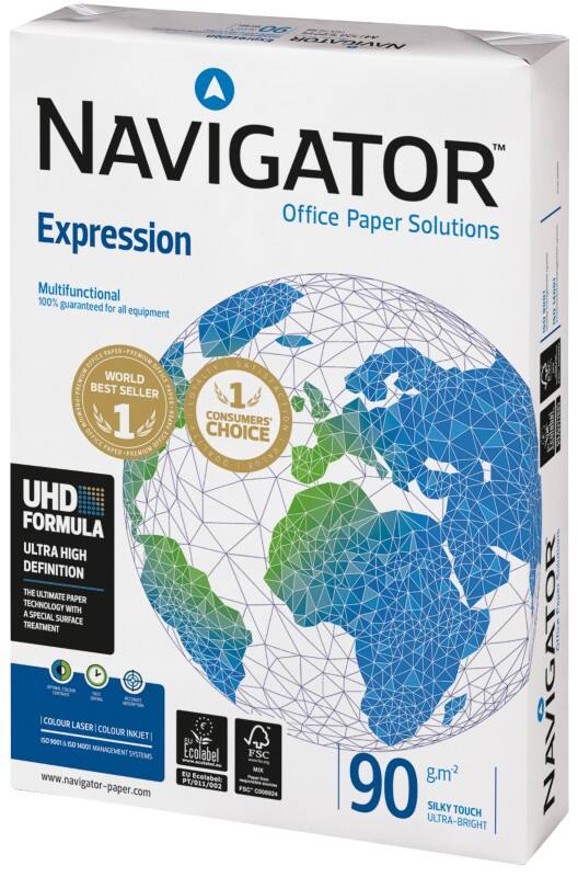 Navigator Expression A4 Druckerpapier 90 g/m² Matt Weiss 500 Blatt