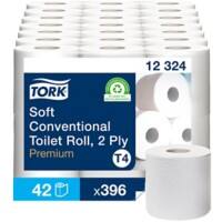 Papier toilette Tork T4 Premium 2 épaisseurs 12324 42 Rouleaux de 396 Feuilles