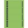 Leitz PC-beschriftbare Selbstklebende Rückenschilder 1685 Für Leitz 1080 Qualitäts-Ordner Grün 62 x 192 mm 100 Stück
