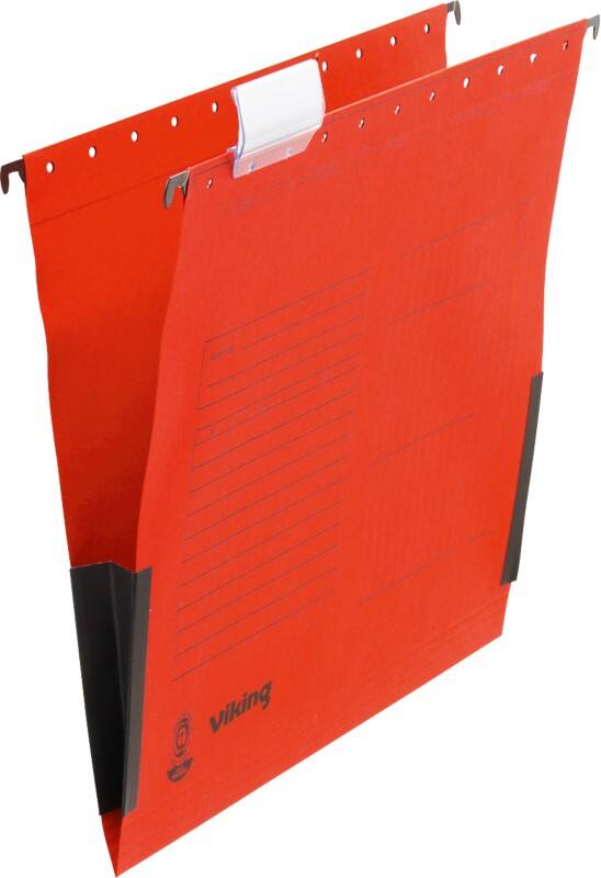 Viking Hängemappen A4 Rot Blauer Engel UZ56 (Recyclingkarton Schreibwaren) 5 Stück