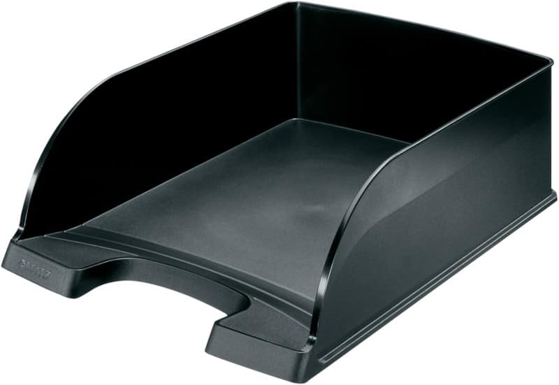 Corbeille à courrier Leitz Plus 5233 Jumbo A4 Noir 25,5 x 35,7 x 10,3 cm