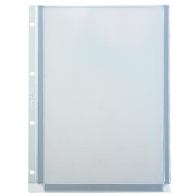 Kolma Voluma ExtraSolid Prospekthüllen DIN A4 Glasklar Transparent 180 Mikron PVC (Polyvinylchlorid) Oben 4 Löcher 5 Stück