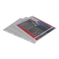 Office Depot Premium Prospekthüllen DIN A4 Matt Transparent 95 Mikron PP (Polypropylen) Öffnung Oben 11 Löcher 25 Stück