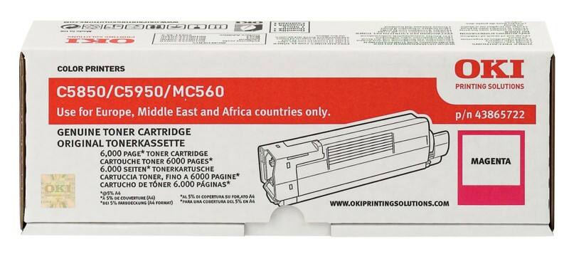 Toner OKI 43865722 D'origine Magenta