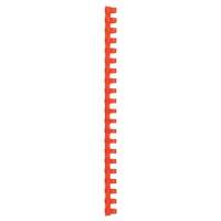 GBC Polyvinylchlorid Plastikbinderücken Rot 16 mm 145 Blatt DIN A4 100 Stück
