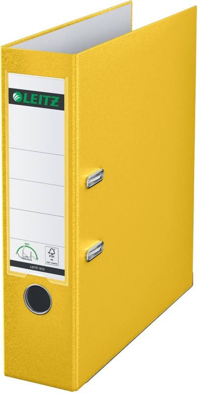 Leitz 180° Ordner Breit A4 82 mm Gelb 2 Ringe 1010 Kunststoff Glatt Hochformat