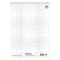 Bloc-notes Ursus Blanc A4 Couverture en papier Quadrillé 50 feuilles