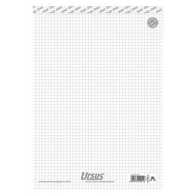 Bloc-notes Ursus Style A4 Quadrillé Agrafé Papier Blanc Perforé 100 pages 10 unités