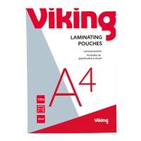 Viking Laminierfolien A4 Matt 125 Mikron (2 x 125) Transparent 100 Stück