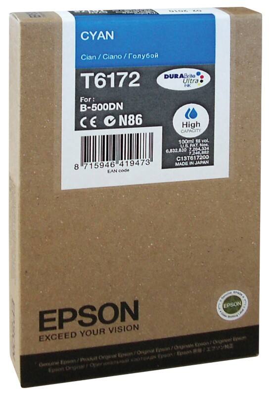 Cartouche jet d'encre Epson D'origine T6172 Cyan C13T617200