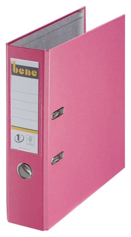 Bene No.1 Power Ordner Breit A4 80 mm Rosa 2 Ringe 291400 Kunststoff Hochformat
