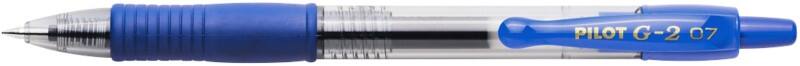 Pilot G2 Einziehbar Gelschreiber Blau 0.4 mm Mittel Kegelförmig Nachfüllbar 70% Recycelt