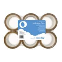 Ruban d’emballage Niceday 48mm x 66m Marron 6 Rouleaux