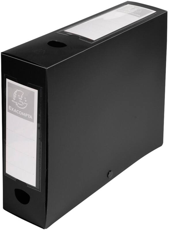 Trieur Opaque Exacompta 59831E A4 PP (Polypropylène) Bouton-pression 25 (L) x 8 (P) x 33 (H) cm Noir 8,0 cm