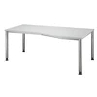 Bureau 4 pieds Hammerbacher Matrix Ergonomic Gris clair 1'800 x 1'000 x 760 x 68 - 85 mm