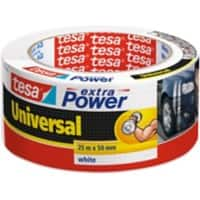 tesa Kraftklebeband extra Power Universal Weiss 50 mm (B) x 25 m (L) Kraftklebeband