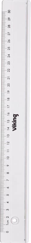 Viking Lineal Glasklar 30 cm Kunststoff
