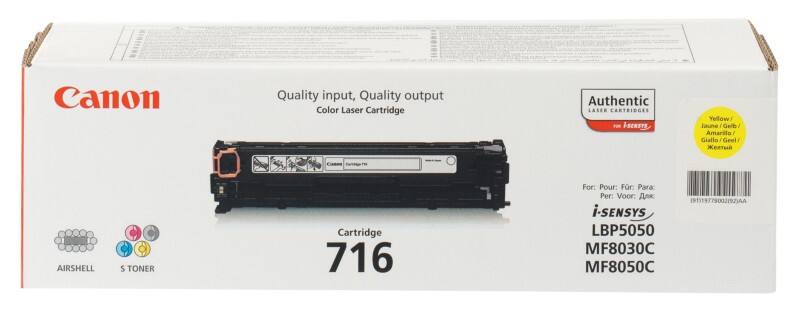 Toner 716Y D'origine Canon Jaune