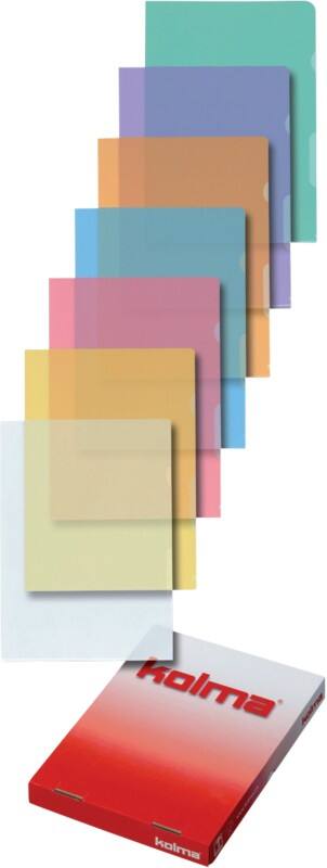 Kolma Sichtmappen A4 Kunststoff Transparent 100 Mikron 100 Stück