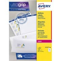 Étiquettes d'adresse Ultragrip AVERY Zweckform L7173-100 Adhésif A4 Blanc 99.1 x 57 mm 100 Feuilles de 10 Étiquettes