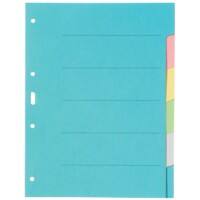 Intercalaires Sans marque Vierge A4 Assortiment 6 intercalaires Carton 4 Perforations 0461406.00VI1 6 Liasses