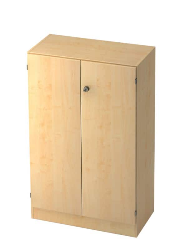 Armoire à portes battantes Hammerbacher Aggloméré 2 Étagères 800 x 420 x 1270 mm Érable Brun