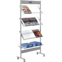 Porte-brochures Kerkmann Ecoline A4 Argenté 6313 730 (L) x 310 (P) x 1600 (H) mm