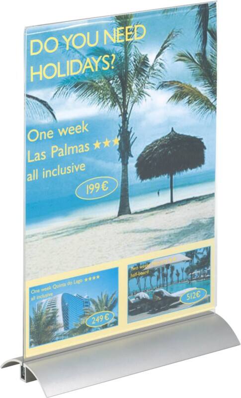 Porte-visuel DURABLE Presenter A4 22 (l) x 3 (p) x 34 (h) cm Transparent