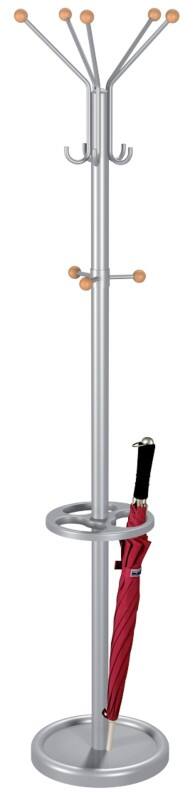 Kerkmann TK2 Garderobenständer 5 Haken Silber