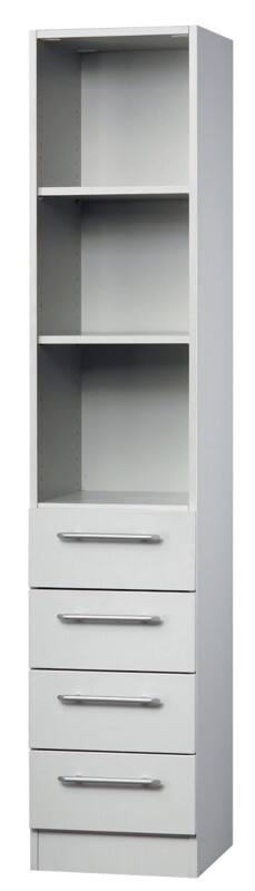Armoire de classement Hammerbacher Matrix Aggloméré, Résine de mélamine 2 Étagères 406 x 420 x 2004 mm Gris