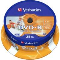 Verbatim DVD-R Bedruckbar 16x 4.7 GB 25 Stück