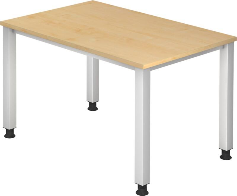 Hammerbacher Q Serie Schreibtisch Rechteckig Ahorn 4 Füsse 1.200 (B) x 685 (H) mm Holz